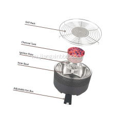 Round Smokeless Charcoal BBQ Grill